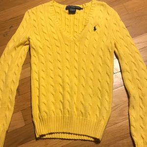 Yellow Ralph Lauren sweater